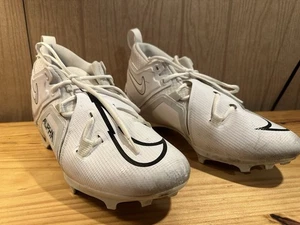 Nike Alpha Menace Pro 3 Sz 11 Football Cleats White/Pure Platinum CT6649-109 - Picture 1 of 6