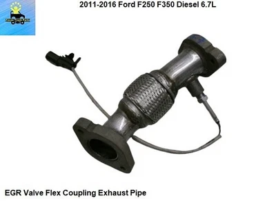 Tubo de escape acoplamiento flexible válvula EGR diésel BC3Z-9E470-A 11 a 16 Ford F250 6,7 L Foto 1 de 4