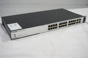D-Link Web Smart Switch (DGS-1224TP) 24-Port Gigabit PoE Switch with 4 SFP Slots - Zdjęcie 1 z 2