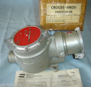Crouse Hinds 30A FSQC3320 Explosion Proof Receptacle NEW APJ3385 - Picture 1 of 7
