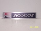 Vintage Evinrude Outboard Motor Stand Aluminum Tag