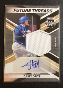 2022 Panini Elite Extra Edition Casey Opitz Future Threads Auto Patch #FTS-CO