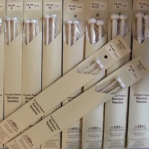 Crystal Palace Bamboo Knitting Needles 10 inch Choose US 3 4 5 6 9 10 10.5 13 15 - Picture 1 of 1
