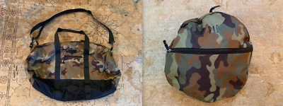 Bolso de Gimnasio GAP Verde Ejército Estampado Camuflaje Nylon Todo Cazador Alijo Estilo Y2K Foto 1 de 4