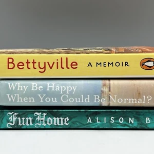 Lot 3 LGBT LITERARY MEMOIRS Bettyville FUN HOME Why Be Happy Normal BANNED BOOKS - Picture 1 of 13