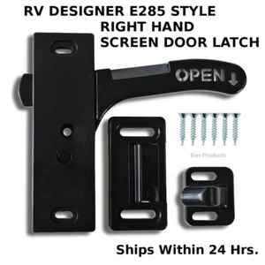 RV- E285 Right Hand Screen Door Handle Latch - Travel Trailer Camper Motorhome - Picture 1 of 3