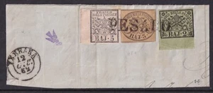 Vatican 1852 mixed franking PESAIO / HIGH VALUE! - Picture 1 of 2