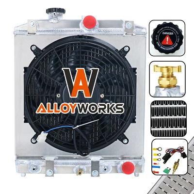 Ventilador de cubierta de radiador de 4 filas para Honda Civic EK EG SOL 1992-2000 1998 Integra DB DC Foto 1 de 4