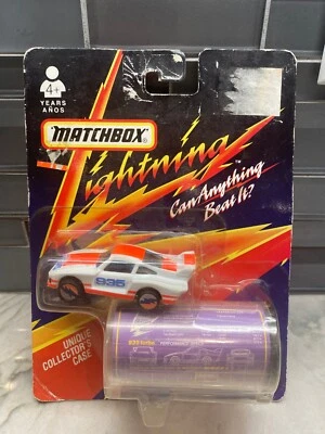 De colección 1991 Matchbox Lightning LR-750 Porsche 935 Turbo con estuche de coleccionista de automóviles Foto 1 de 2
