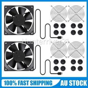 2PCS USB Cooling Fan Silent Fan Computer Case PC CPU Case 5V 120x120x25mm AU - Picture 1 of 10