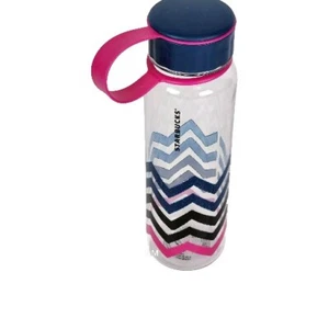 Botella de agua Starbucks 18 OZ Tapa superior tornillo plástico ondas 2017 nuevo multicolor - Imagen 1 de 4
