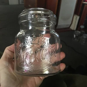 VTG KING Clear Oval Small Canning Glass Jar Smalley Kivlan Onthank Boston - Picture 1 of 6