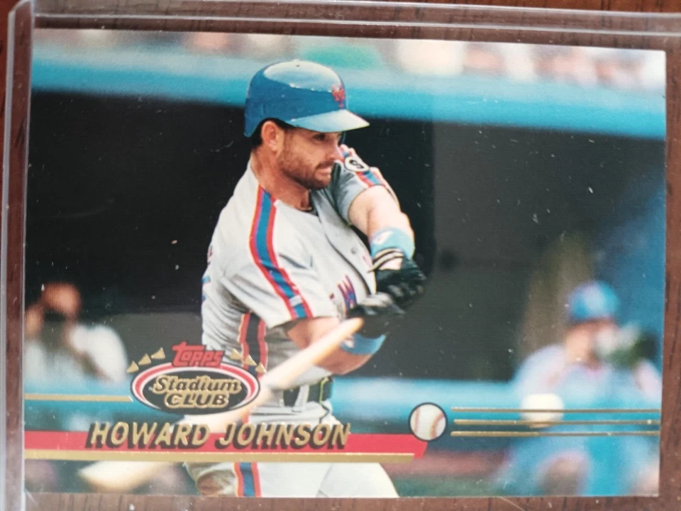 HOWARD JOHNSON NEW YORK METS 1993 TOPPS STADIUM CLUB BASEBALL CARD #404 - Image 1 of 1