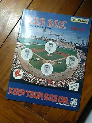1975 Boston Red Sox 2nd Edition Program - Milwaukee Brewers @ Boston Red Sox - Image 1 of 3