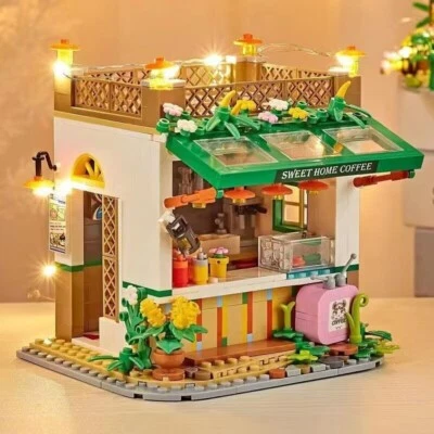 Sweet Cafe  Building Set  Building Blocks Toy With light pastoral style - Image 1 of 4