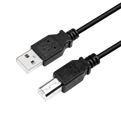 2m USB 2.0 Druckerkabel A Stecker zu B Stecker Drucker Scanner Anschluss Kabel - Bild 1 von 2