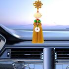 Rearview Mirror Pendant Lotus Shape Car Dangling Ornament Lucky Car Pendant