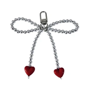 Sturdy Silver Bowknot Keyring for Daily Use and Photographic Activities - Zdjęcie 1 z 8