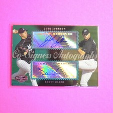 2006 Topps Co-Signers Josh Johnson / Scott Olsen, DUAL AUTO AUTOGRAPH RC MARLINS