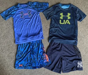 Youth Boys Under Armour shirts & Shirts lot of 4 youth size small Outfits Sz 6/7 - Picture 1 of 4