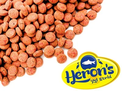 HERONS Colour Tablets Sinking TROPICAL FISH FOOD Cory Pleco Catfish Wafers