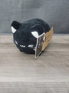 Tasty Peach Studios Aurora Meowchi Black Sesame Kawaii Cat Stuffed Plush 7” Nwt - Picture 1 of 10