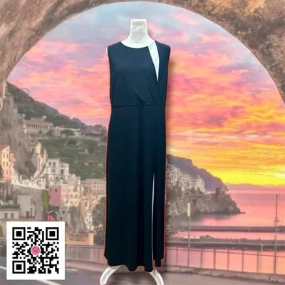 Vestido Dennis Basso 18WP Maxi Elástico Elegante Ropa de Crucero Usado en Excelente Condición VIAJEROS COLECCION Foto 1 de 4