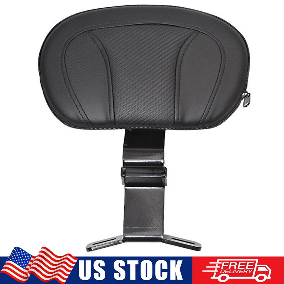 Front Driver Rider Backrest Pad For Harley Touring Street Road Glide 2009-2022 - Image 1 of 4