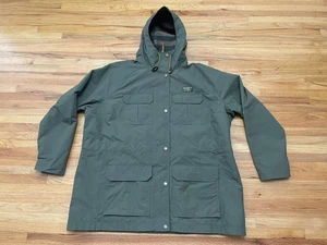 L.L. Bean Women's Jacket Parka Green 2X Hooded Field Jacket Coat Wool Lined - Picture 1 of 10