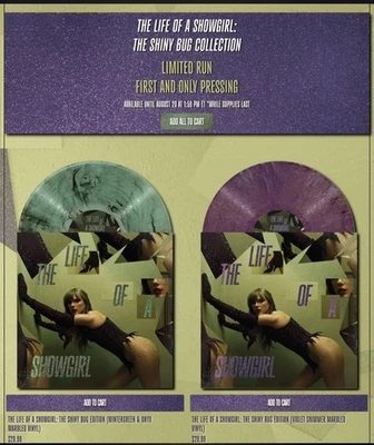 Life of a Showgirl The Shiny Bug Edition Wintergreen Onyx & Violet Shimmer SET💜 - Imagem 1 de 4