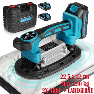 9-Gang Elektrisch Fliesenvibrator Fliesenleger Fliesenrüttler mit 2X Akku - Bild 1 von 4