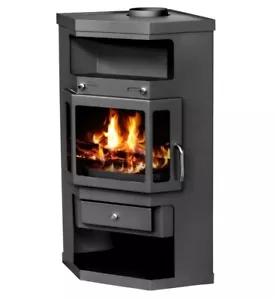 EEK A Eck-Kaminofen Victoria Panama, schwarz, dauerbrandfähig – 9kW - Bild 1 von 10