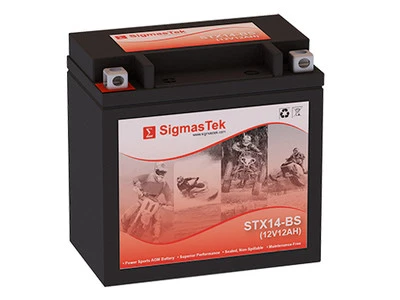 SigmasTek STX14-BS SLA Battery Replacement for Husqvarna NUDA900 900CC 2013 - Image 1 of 3