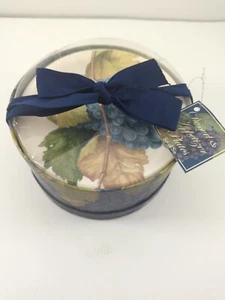 6 Cider House Italian Grapes Dessert Appetizer Plates 6 1/4" New in Box - Picture 1 of 5