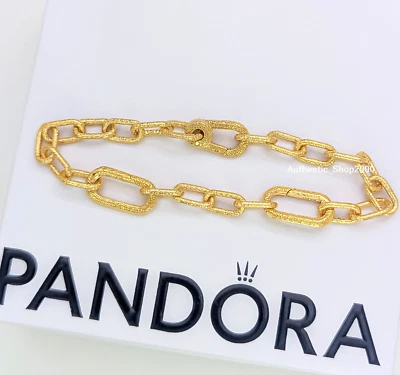 NEW 100%  Authentic PANDORA ME 14k Gold Shine S Link Chain Bracelet 563829C00 - Image 1 of 4