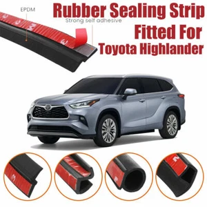 Door Seal Strip Rubber Weather Draft Wind Noise Reduction For Highlander 2020-22 - Picture 1 of 9