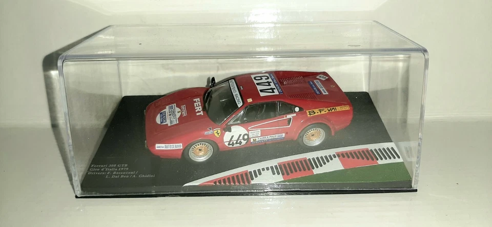 FERRARI 308 GTB GIRO D'ITALIA 1979 FABBRI EDITORE SCALA 1:43 - Immagine 1 di 1