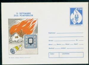 1988Firefighters'Day,DO NOT use improvised electrical installation,Romania,cover - Picture 1 of 1