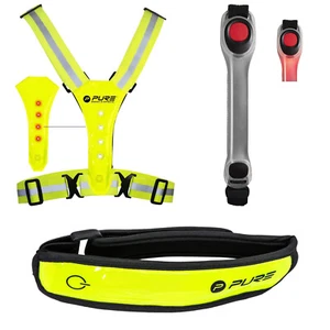 Pure2Improve Ejercer Seguridad Equipment Correr Reflectante Visible Armband Top - Imagen 1 de 8