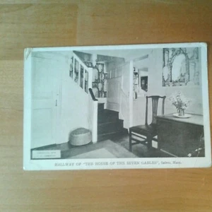 MASSACHUSETTS: HALLWAY - "HOUSE OF THE SEVEN GABLES" - SALEM, MASS - 1910 - Picture 1 of 3