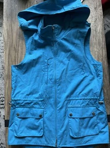 Lauren Active Ralph Lauren Women’s Hooded Vest size M Blue Full Zip - Picture 1 of 8