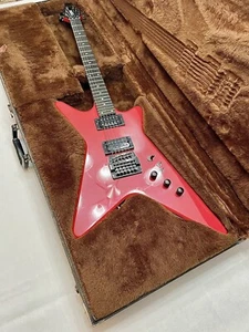 Original Vintage 1980s Carvin V220 Shredder Guitar Pearlized Red OHSC Kahler Vtg - Picture 1 of 24