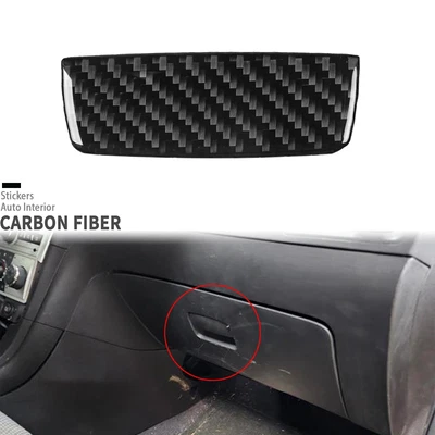 Cubierta de manija de guantera copiloto de fibra de carbono real para Chevrolet Malibu 2008-2012 Foto 1 de 4