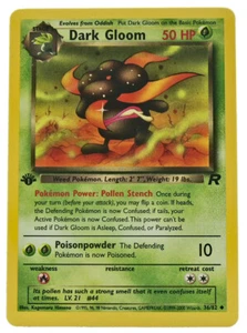 Dark Gloom 36/82 Uncommon 1st Edition Team Rocket NM+ With eBay Tracking - Picture 1 of 3