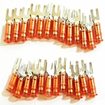 3M BS-31-4S-NB 22-18 Gauge Block Fork Spade Terminals (Pack of 25) - Image 1 of 4