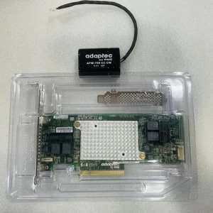 Adaptec ASR-81605ZQ 12G SAS 16-Port 1GB Cache PCIe x8 RAID Controller + Battery - Picture 1 of 3