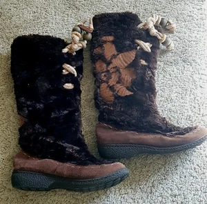 SAM EDELMAN Genuine Leather and Fur Below Knee Boots. Size 8.5M. Great Condirion - Picture 1 of 5