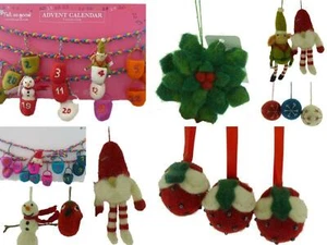 Felt So Good Fairtrade Handmade Felt Advent Calendar Felt Christmas Decorations - Picture 1 of 8
