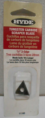 Lote de 2 cuchillas de repuesto de carburo Hyde 11160 para 10600 Foto 1 de 2