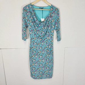Eucalyptus Womens Dress BNWT Size S Small UK 8 10 Floral Tessa Cowl Neck Retro - Picture 1 of 10